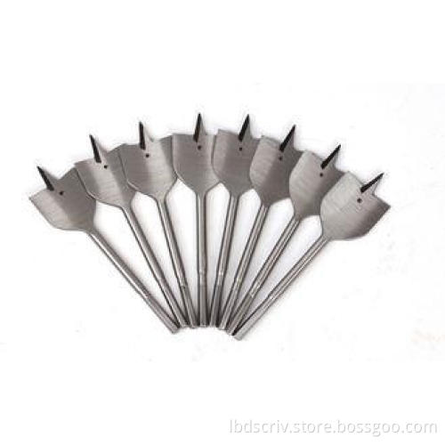 Tin - Coated 38mm Round Shank Flat Wood Drill Bit For Wood